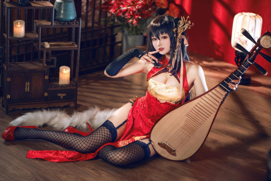 羽生三未-No.030 – 碧蓝航线 大凤旗袍 [21P]