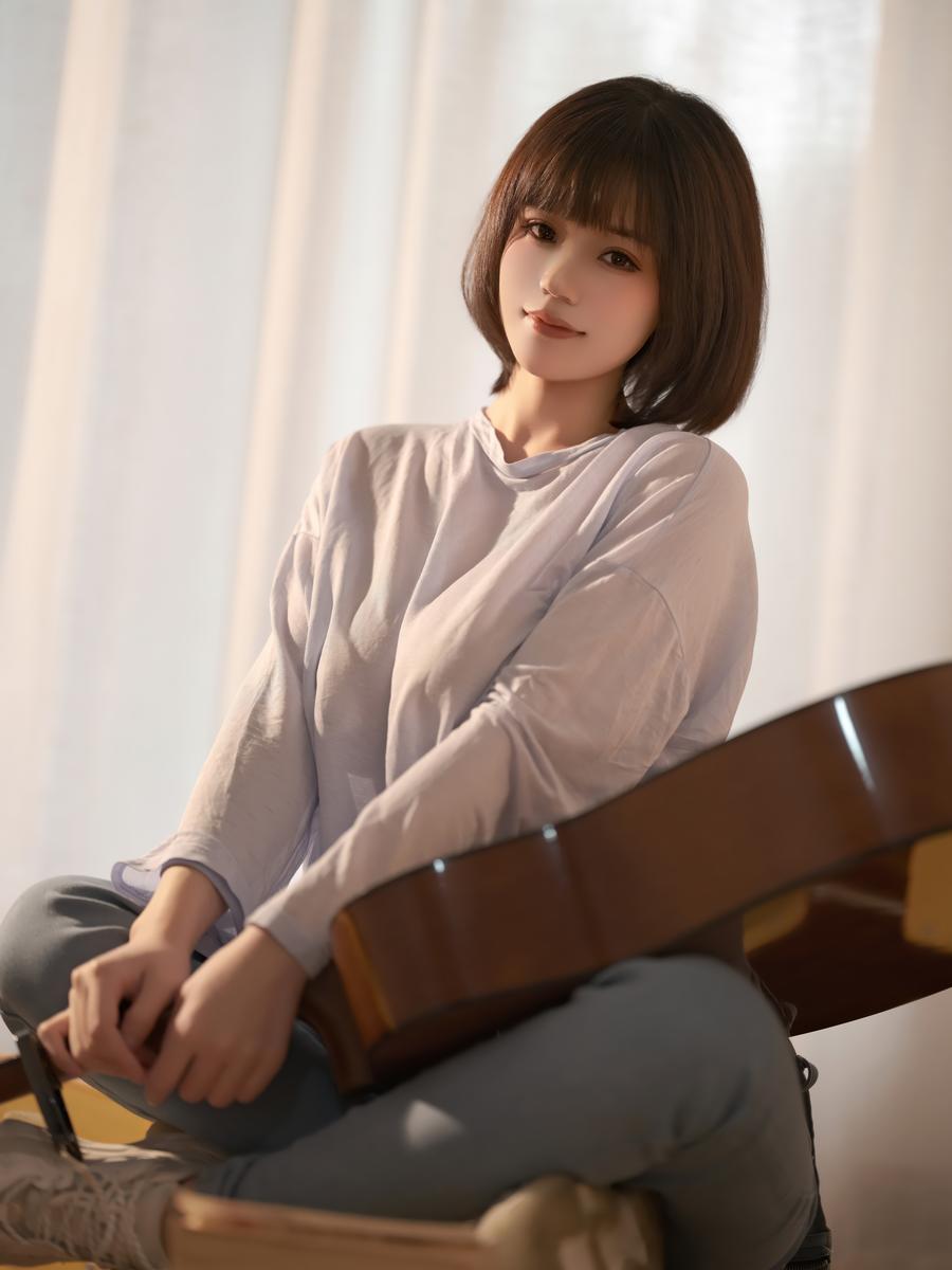 小仓千代w-No.148 – 吉他少女 [20P]