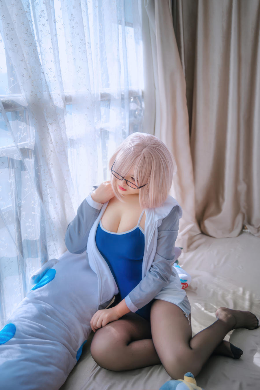 阿半今天很开心-No.053 – FGO 玛修 同人体操服 [20P]