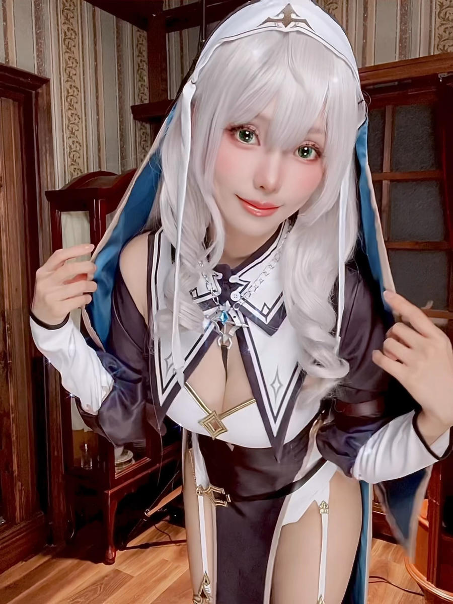 ElyEE子-No.105 – Shirogane noel~Nun [27P 13V]