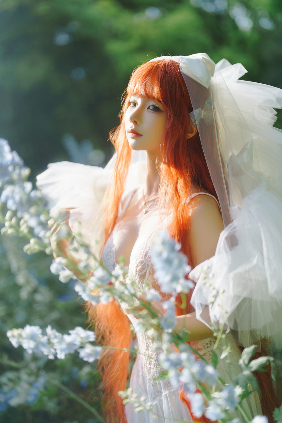 蠢沫沫-No.356 – 花丛婚纱 [67P]