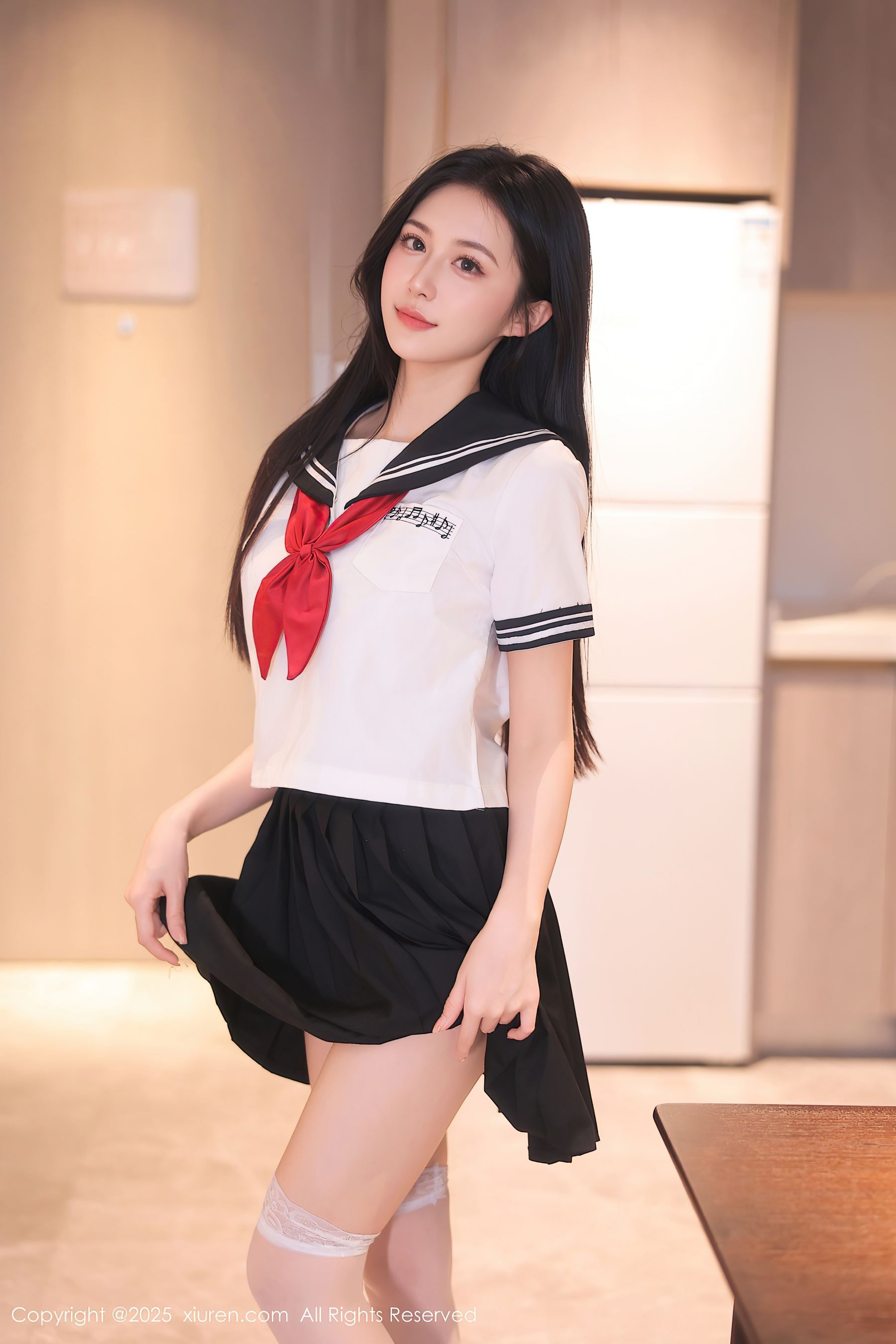 [XiuRen秀人网] No.10234 shelly诗莉吖 白色丝袜