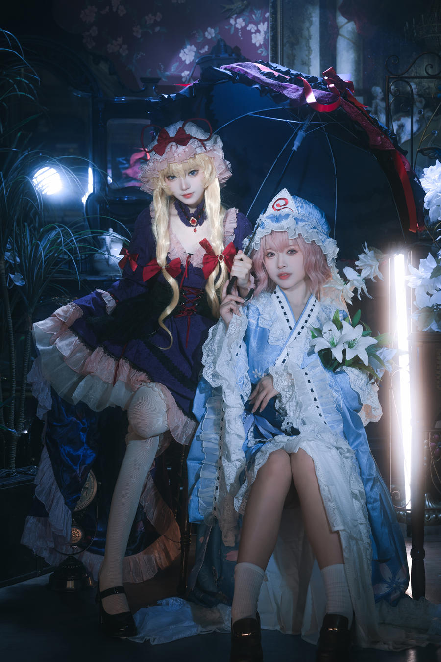 花柒Hana-No.035 – 八云紫+西行寺幽幽子 (&肃雨雨雨) [16P]