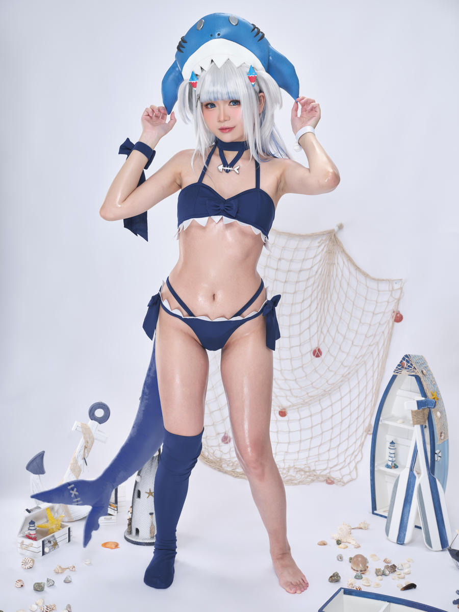 ZinieQ-No.087 – Hololive Gawr Gura Swimsuit [25P 2V]