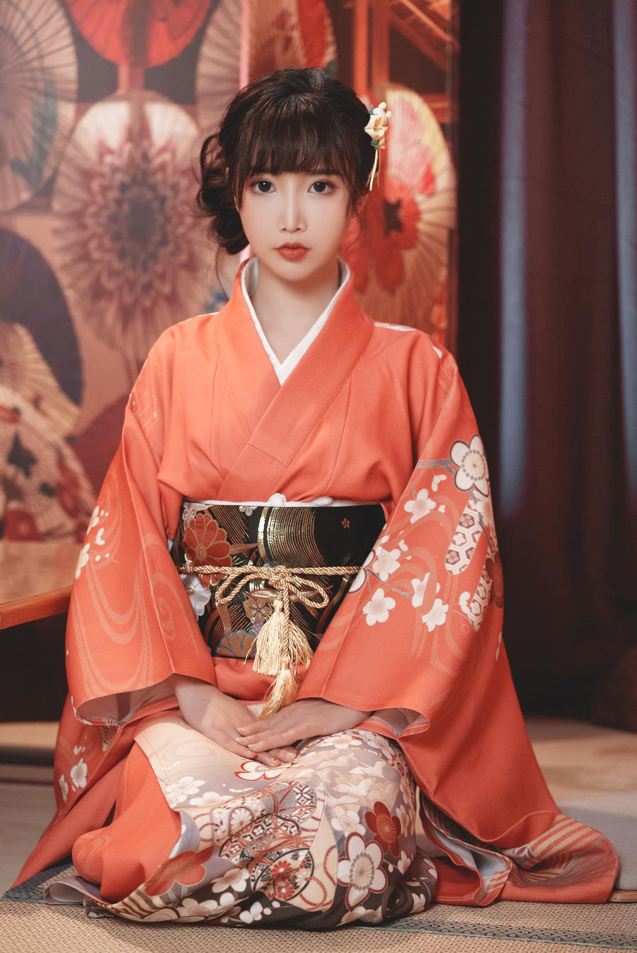 面饼仙儿-No.132–饼子和服内景 [37P]