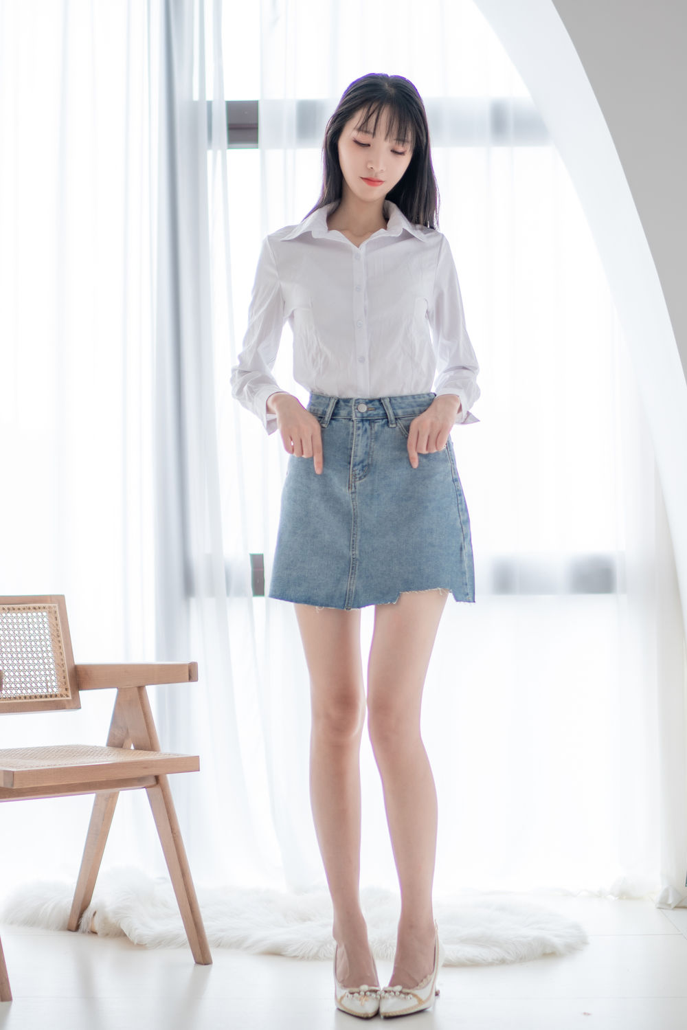 西瓜(西呱呀呀呀)-No.022-衬衫牛仔裙 [61P]